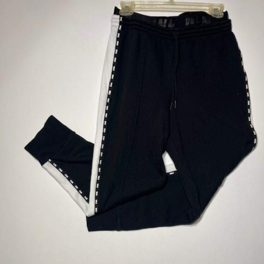 Women's Black Pink Victoria Secret Joggers Sz‎ M